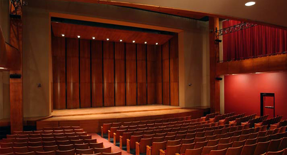 Zilkha Hall stage and seating