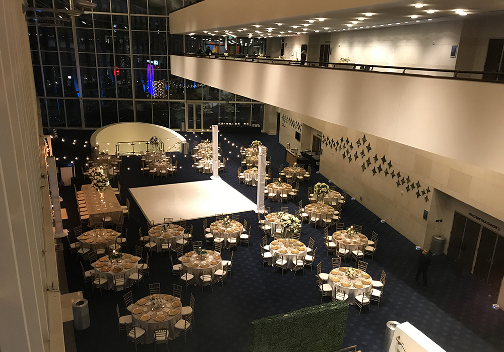 Wedding reception in the Grand Lobby