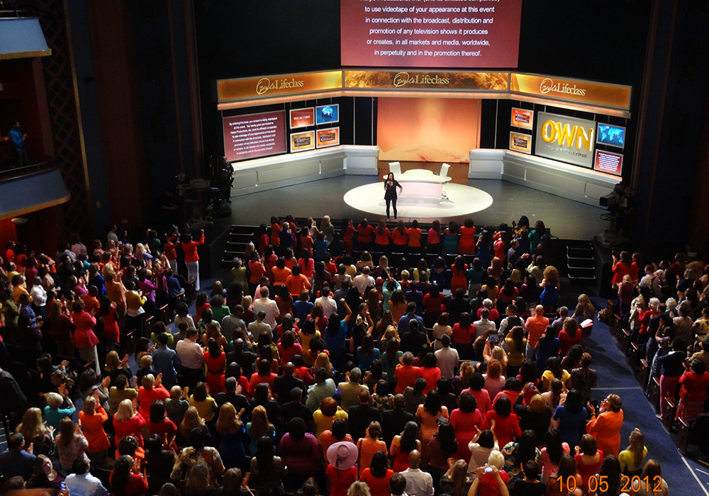 Oprah Winfrey nationally televised Lifeclass in Sarofim Hall
