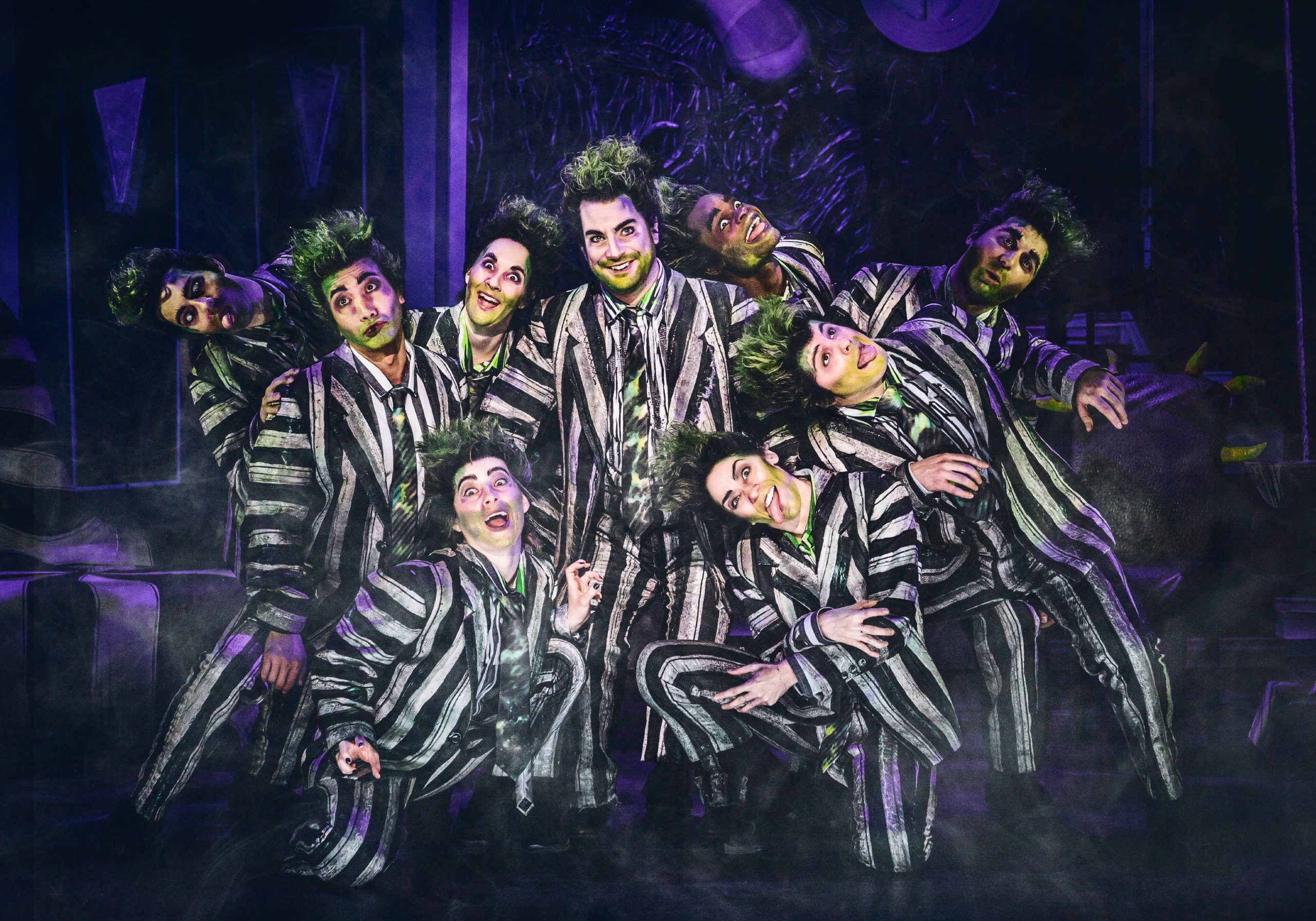 Justin Collette (Beetlejuice) and Tour Company of Beetlejuice