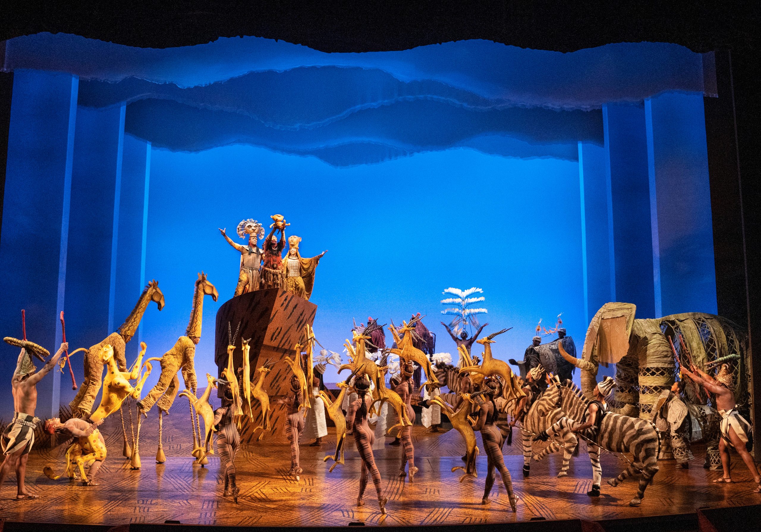 Company of The Lion King on Broadway. Circle of Life ©Disney