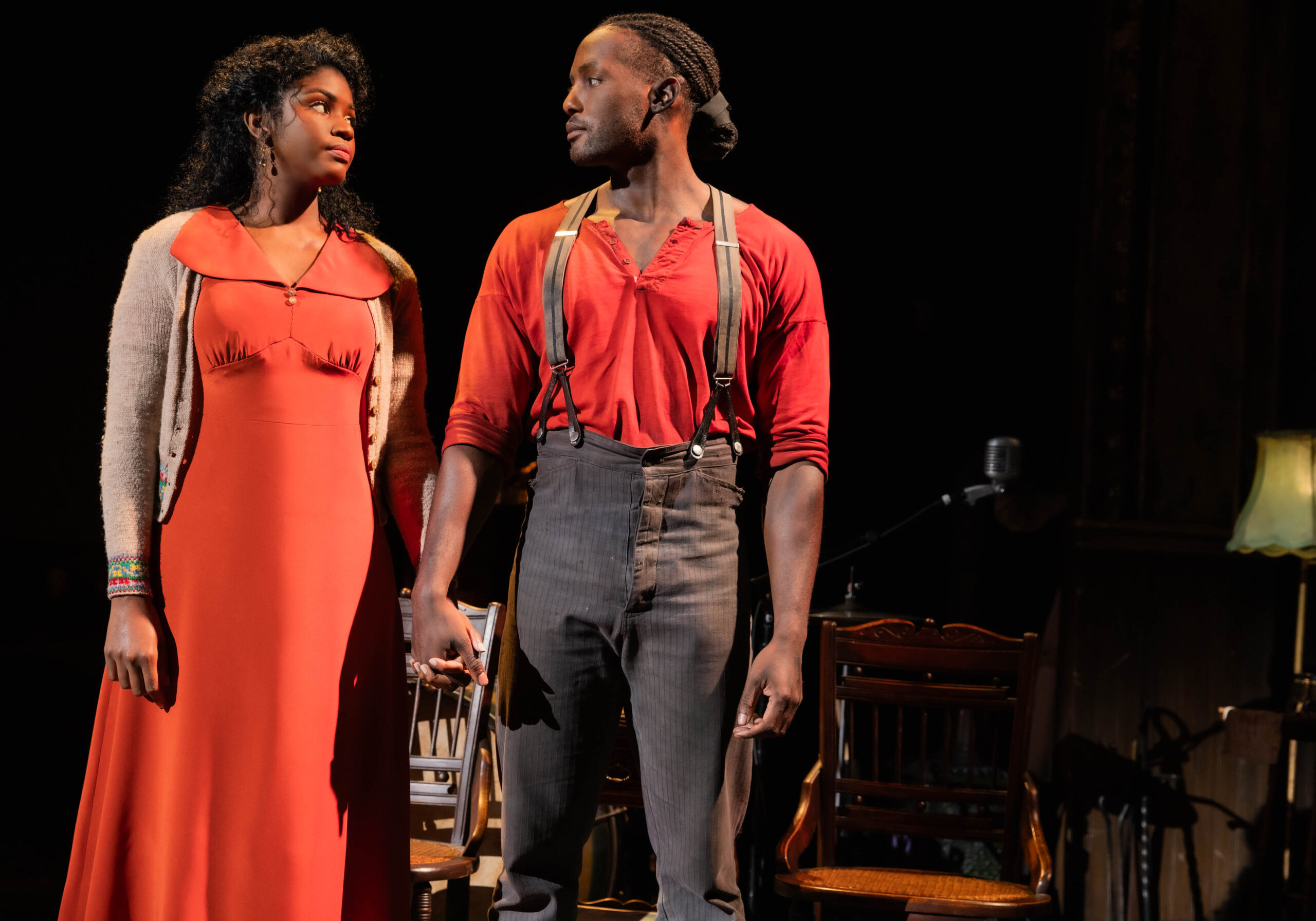 Sharaé Moultrie and Matt Manuel in the GIRL FROM THE NORTH COUNTRY North American tour
