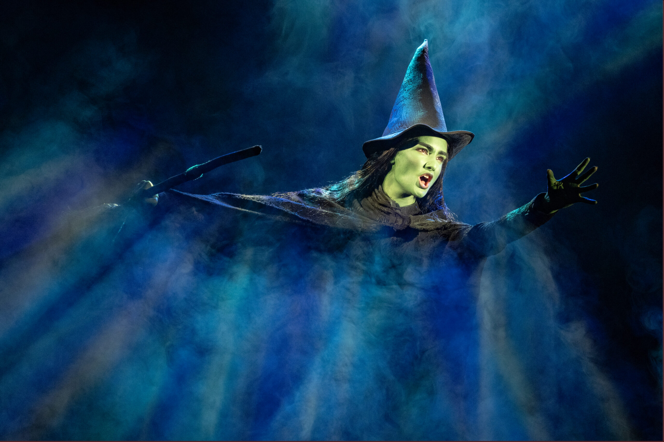 Aline Mayagoitia as Elphaba in the North American Tour of WICKED